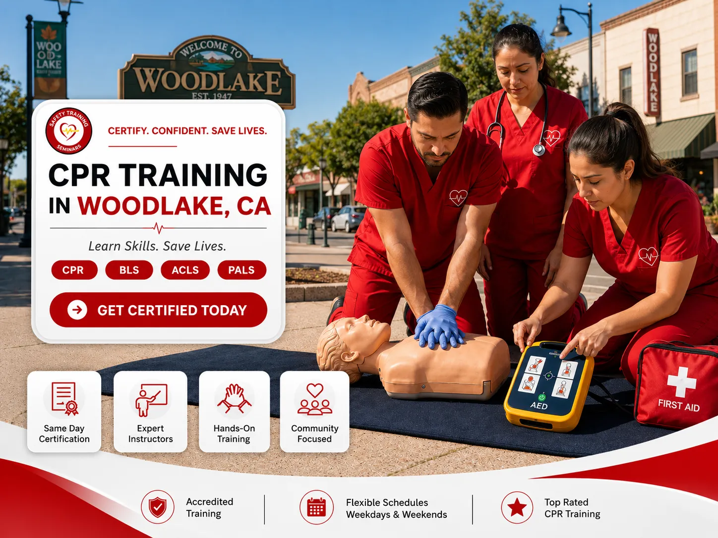 BLS CPR, ACLS & PALS Training Near Woodlake, CA