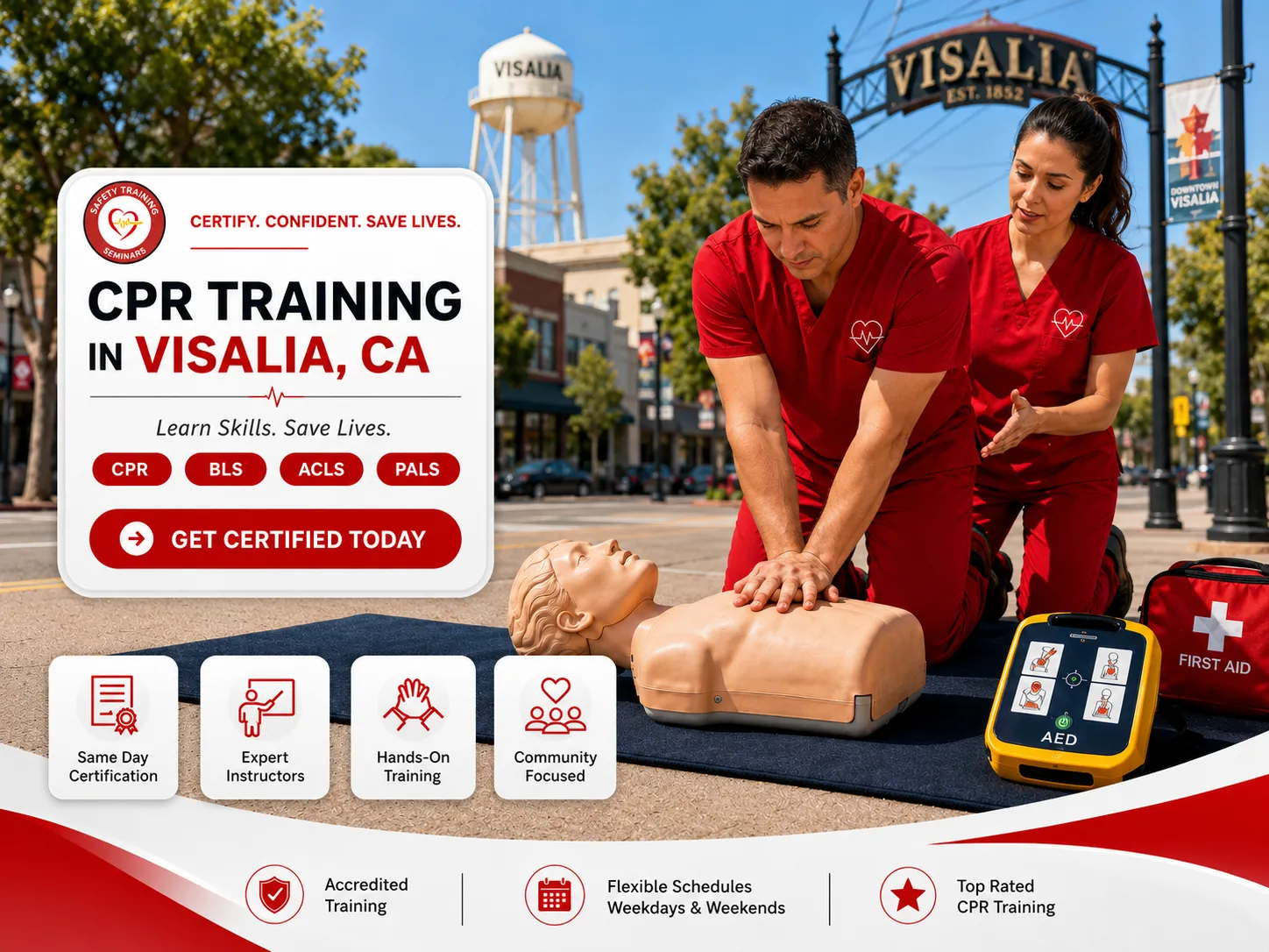 CPR BLS, ACLS & PALS Certification Classes in Visalia, CA