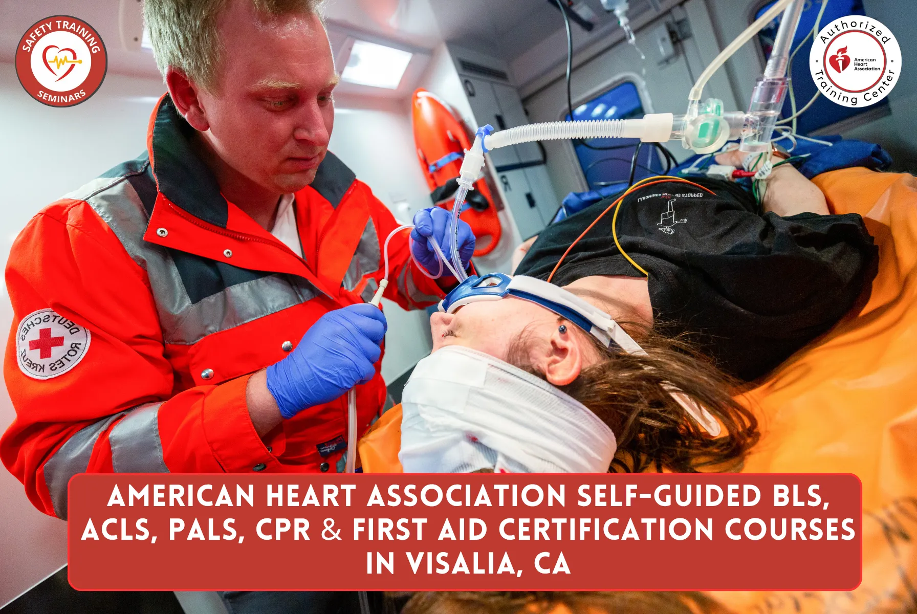 American Heart Association Self-Guided BLS, ACLS, PALS, CPR & First Aid Certification Courses in Visalia, CA